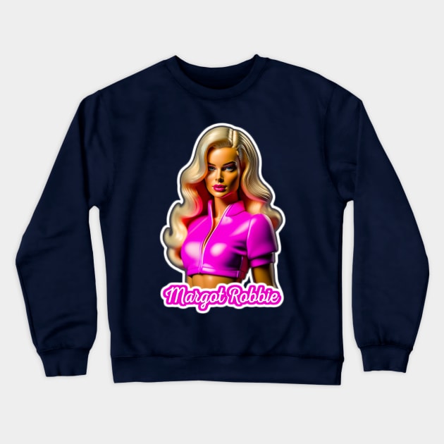 Margot Robbie-Barbie Style Crewneck Sweatshirt by Mr.PopArts